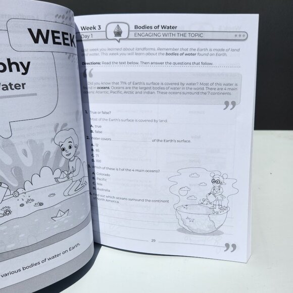 NEW 3rd Grade Social Studies: Daily Practice Workbook 20 Weeks of Fun Activities - Picture 11 of 16